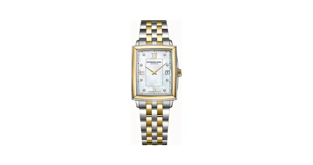 Raymond Weil Toccata Ladies Two-tone Diamond Quartz Watch, 22 x 28 mm