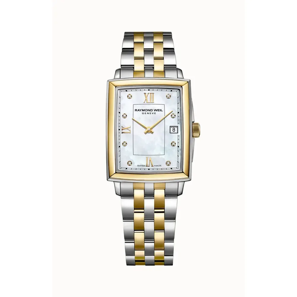Raymond Weil Toccata Ladies Two-tone Diamond Quartz Watch, 22 x 28 mm