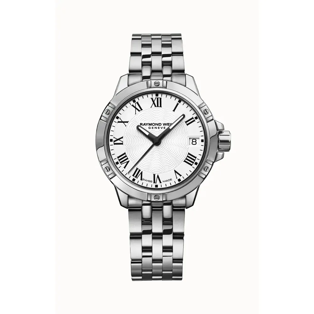 Raymond Weil Tango Classic Ladies Quartz White Dial Steel Date Watch, 30mm