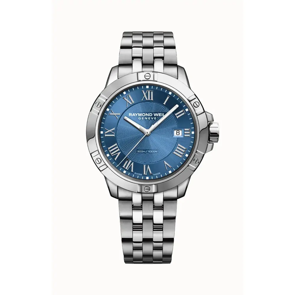 Raymond Weil Tango Classic Men's Quartz Steel Blue Bracelet Watch, 41 mm