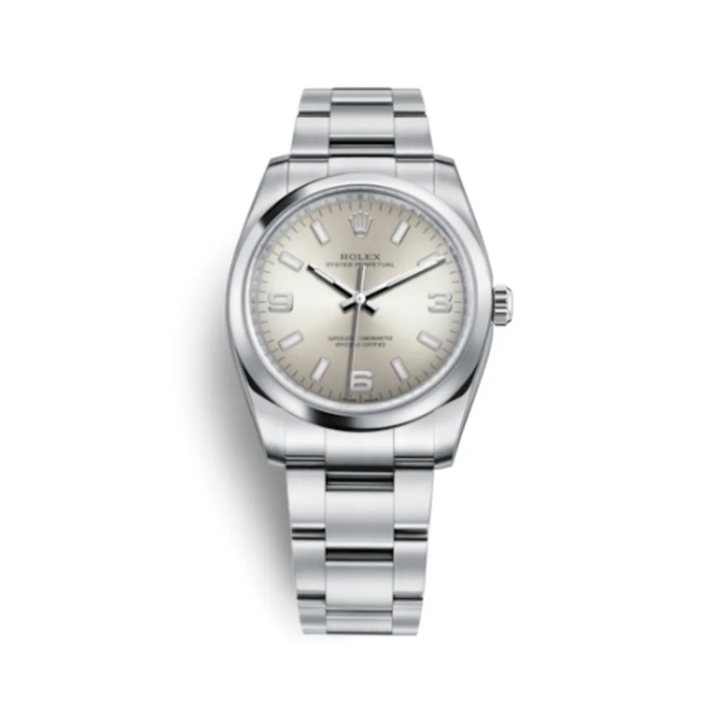 Rolex Oyster Perpetual 34 Silver Explorer