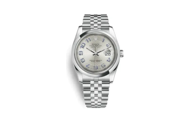 Rolex Datejust 36 Stainless Steel Domed / Jubilee / Silver Arabic