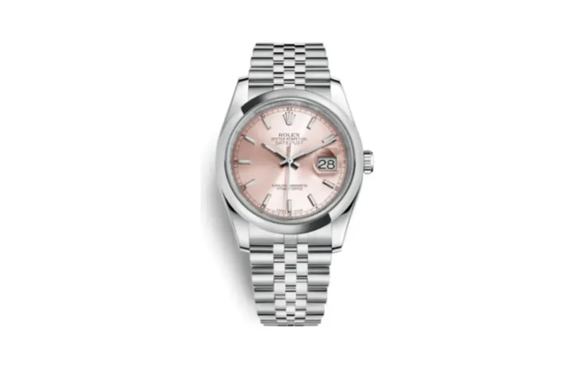 Rolex Datejust 36 Stainless Steel Domed / Jubilee / Pink