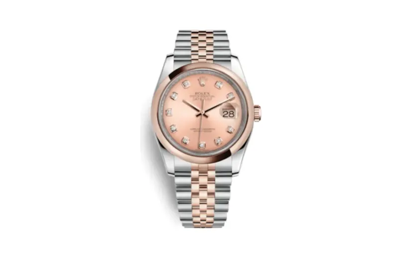 Rolex Datejust 36 Rolesor Everose Domed / Jubilee / Pink Diamond