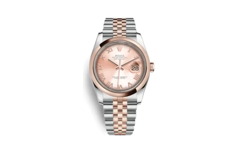 Rolex Datejust 36 Rolesor Everose Domed / Jubilee / Pink Roman