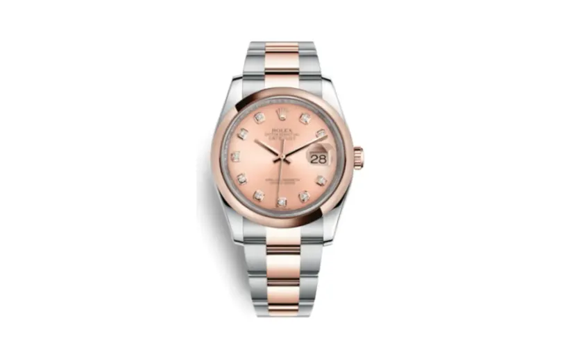 Rolex Datejust 36 Rolesor Everose Domed / Oyster / Pink Diamond