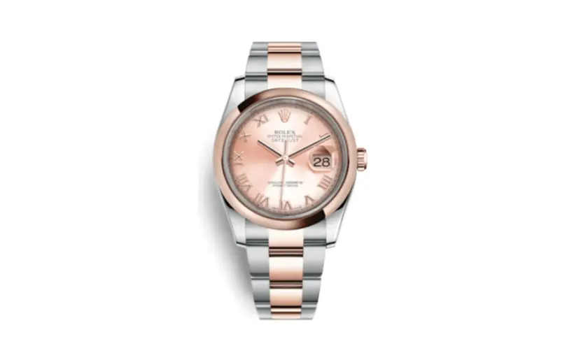 Rolex Datejust 36 Rolesor Everose Domed / Oyster / Pink Roman