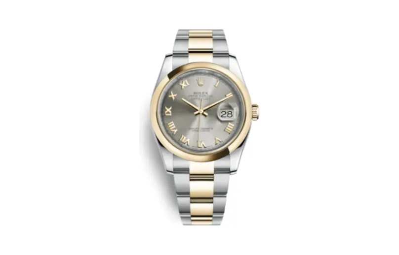 Rolex Datejust 36 Rolesor Yellow Domed / Oyster / Steel Roman