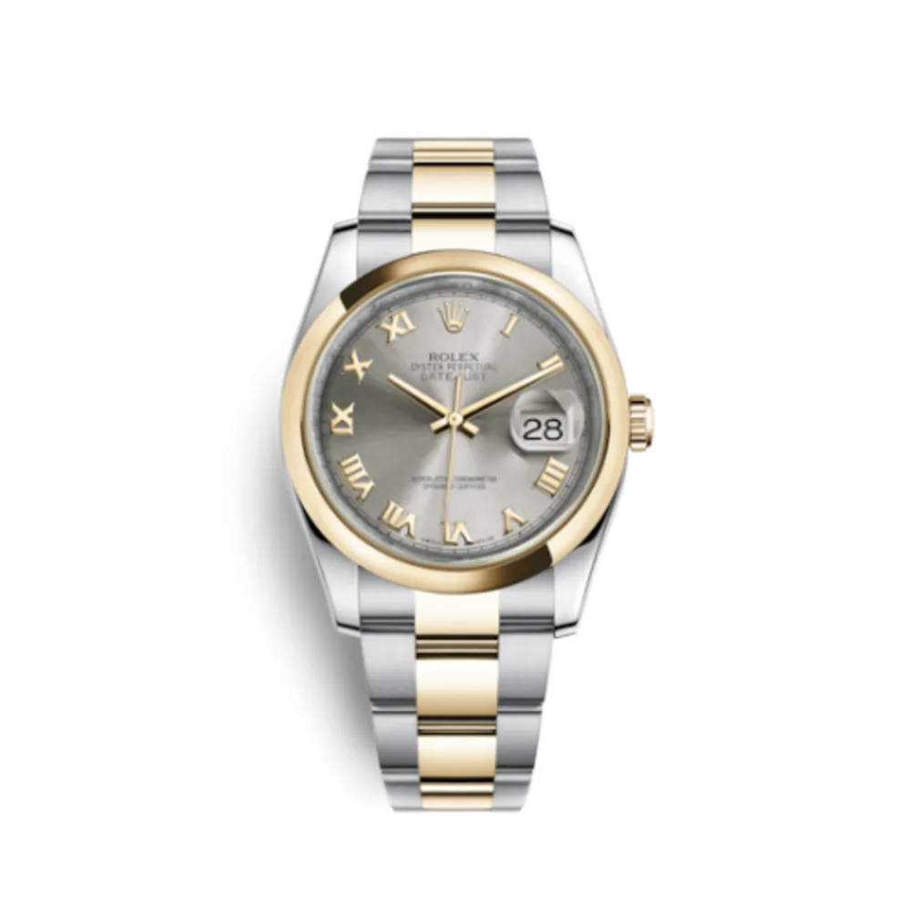 Rolex Datejust 36 Rolesor Yellow Domed / Oyster / Steel Roman