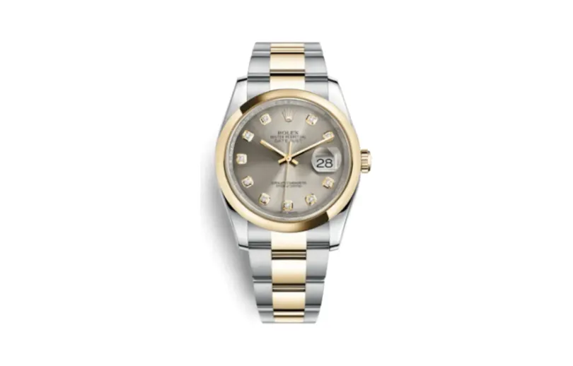 Rolex Datejust 36 Rolesor Yellow Domed / Oyster / Steel Diamonds