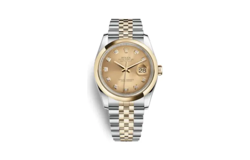 Rolex Datejust 36 Rolesor Yellow Domed / Jubilee / Champagne Diamonds