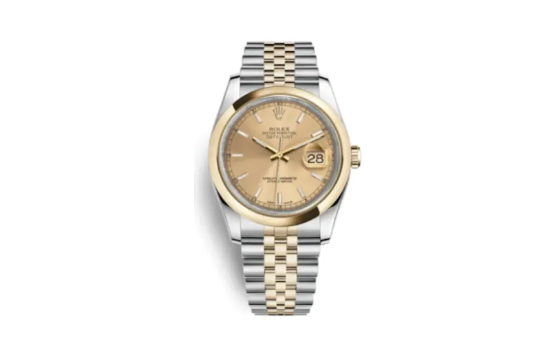 Rolex Datejust 36 Rolesor Yellow Domed / Jubilee / Champagne