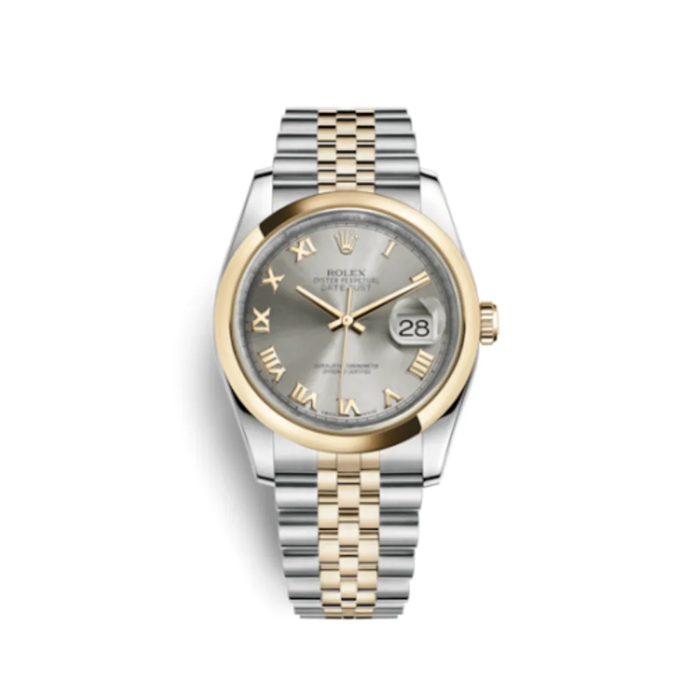 Rolex Datejust 36 Rolesor Yellow Domed / Jubilee / Steel Roman