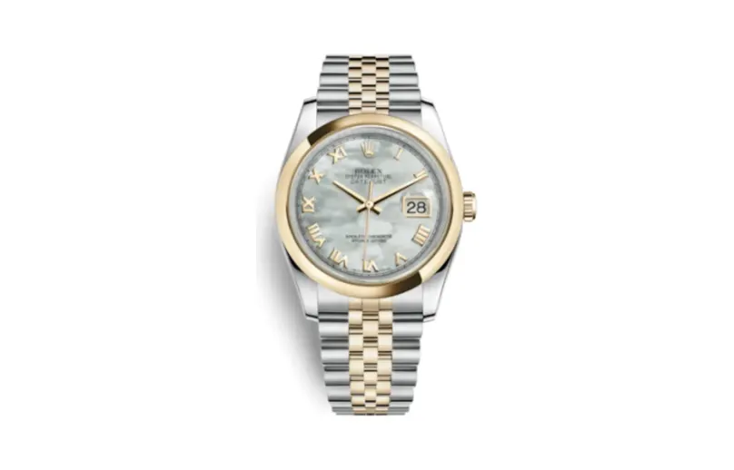 Rolex Datejust 36 Rolesor Yellow Domed / Jubilee / MOP Roman