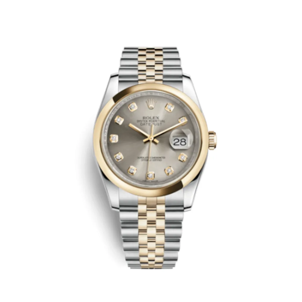 Rolex Datejust 36 Rolesor Yellow Domed / Jubilee / Steel Diamonds