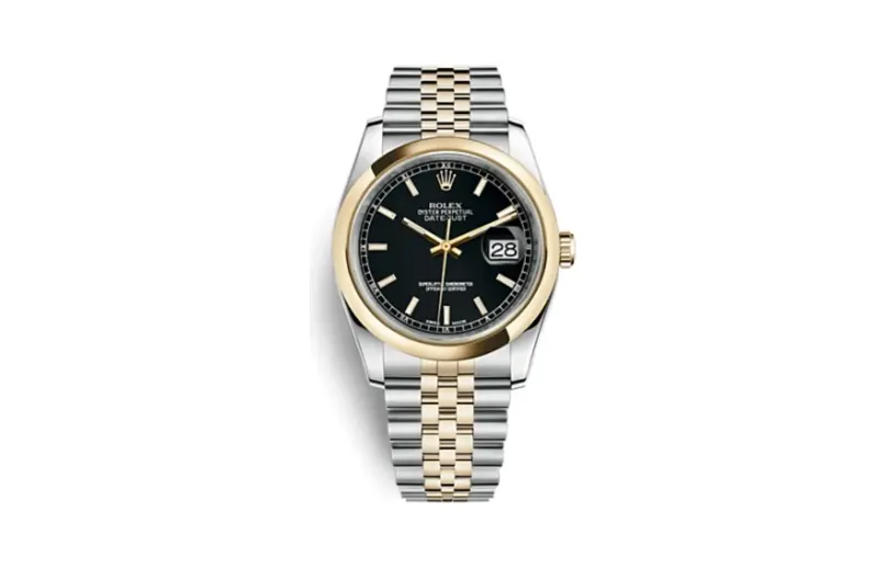 Rolex Datejust 36 Rolesor Yellow Domed / Jubilee / Black