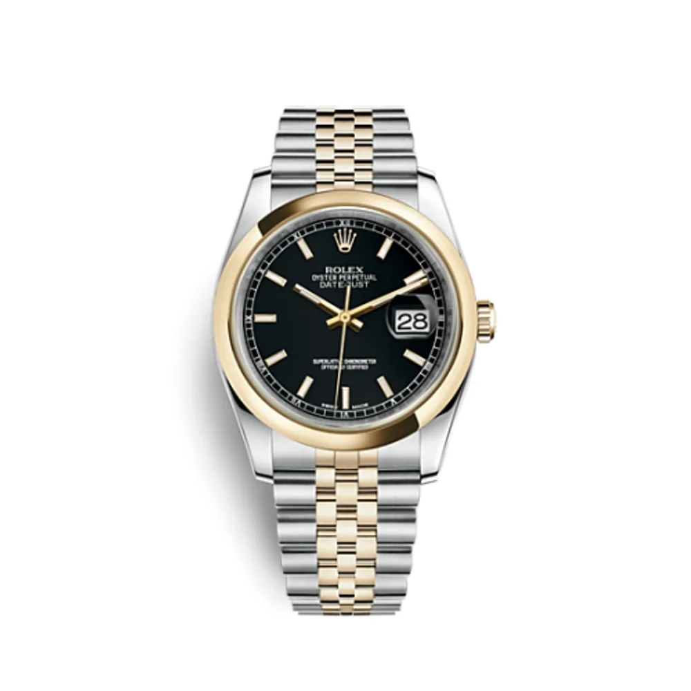 Rolex Datejust 36 Rolesor Yellow Domed / Jubilee / Black