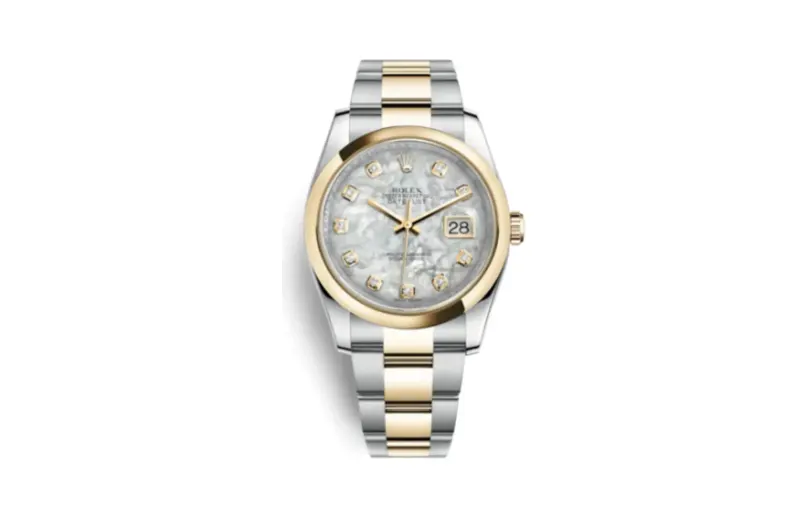 Rolex Datejust 36 Rolesor Yellow Domed / Oyster / MOP