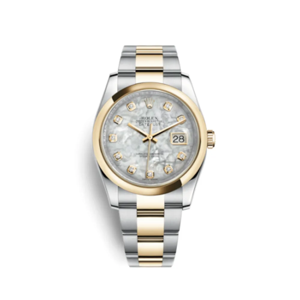 Rolex Datejust 36 Rolesor Yellow Domed / Oyster / MOP