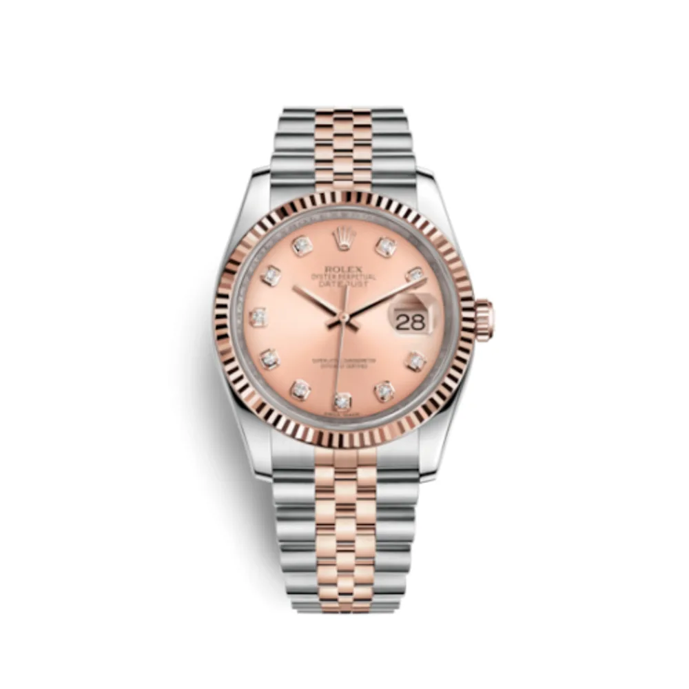 Rolex Datejust 36 Rolesor Everose Fluted / Jubilee / Pink Diamonds