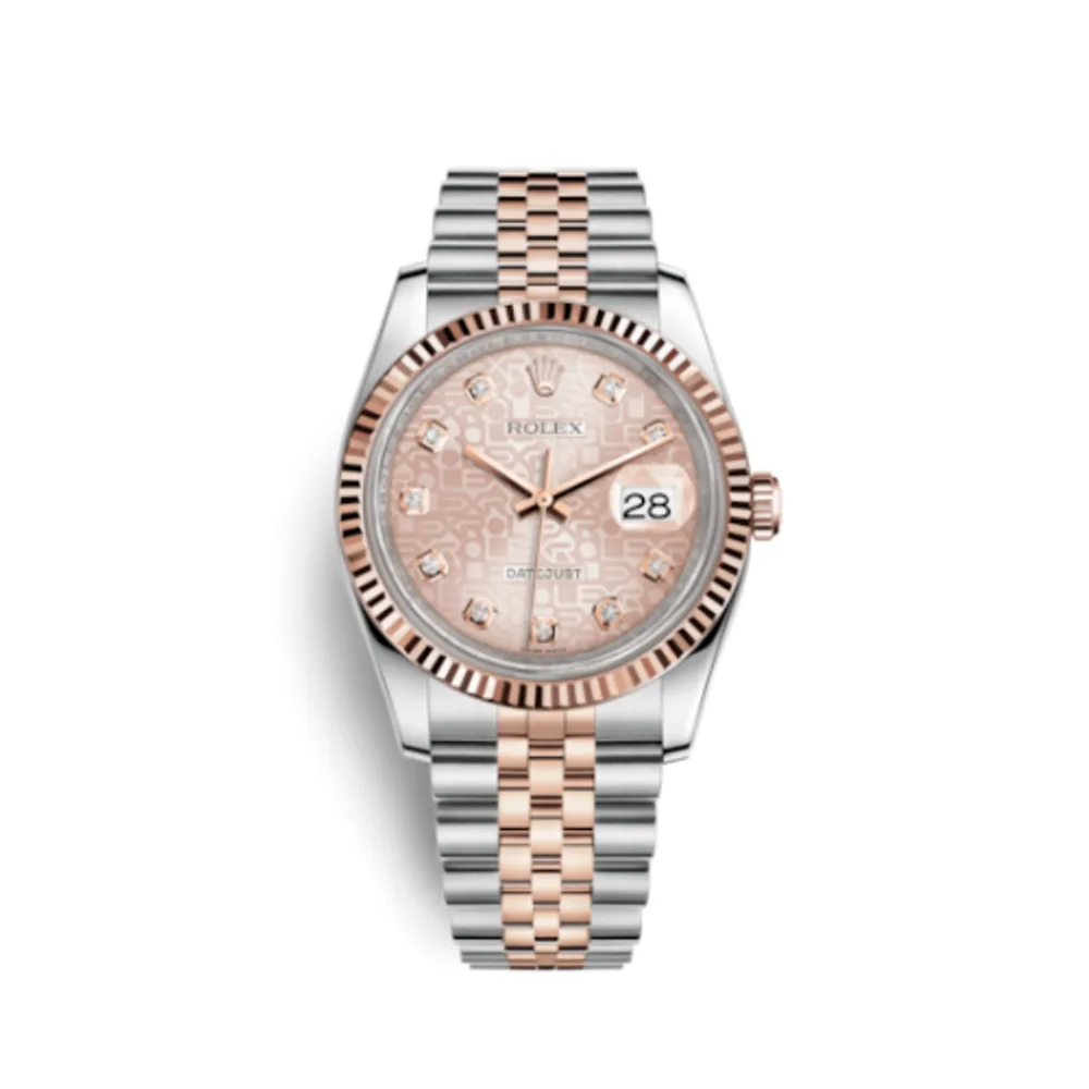 Rolex Datejust 36 Rolesor Everose Fluted / Jubilee / Pink Computer