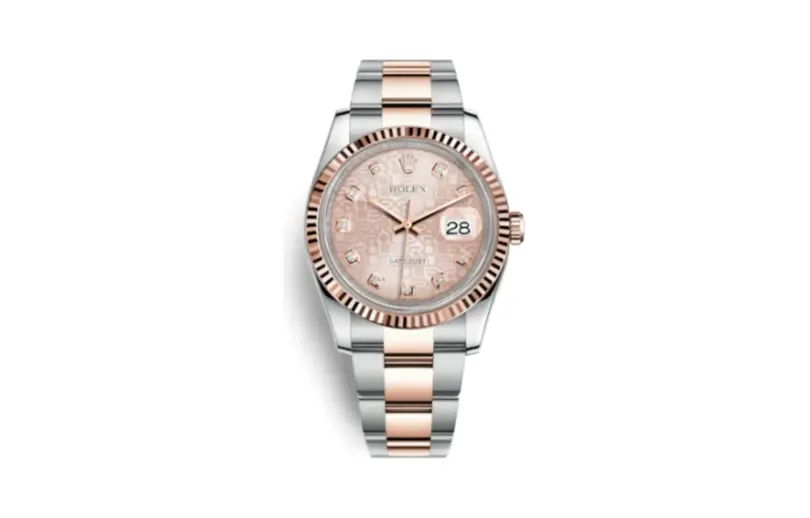 Rolex Datejust 36 Rolesor Everose Fluted / Oyster / Pink Computer