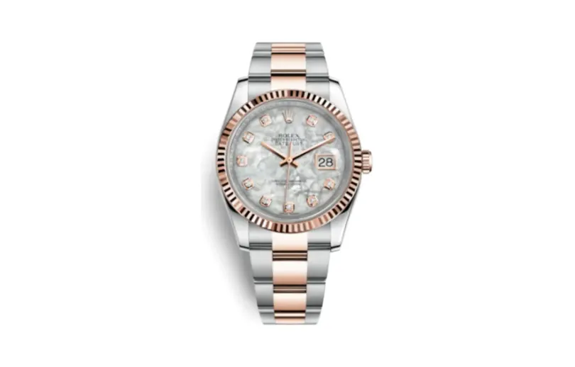 Rolex Datejust 36 Rolesor Everose Fluted / Oyster / MOP