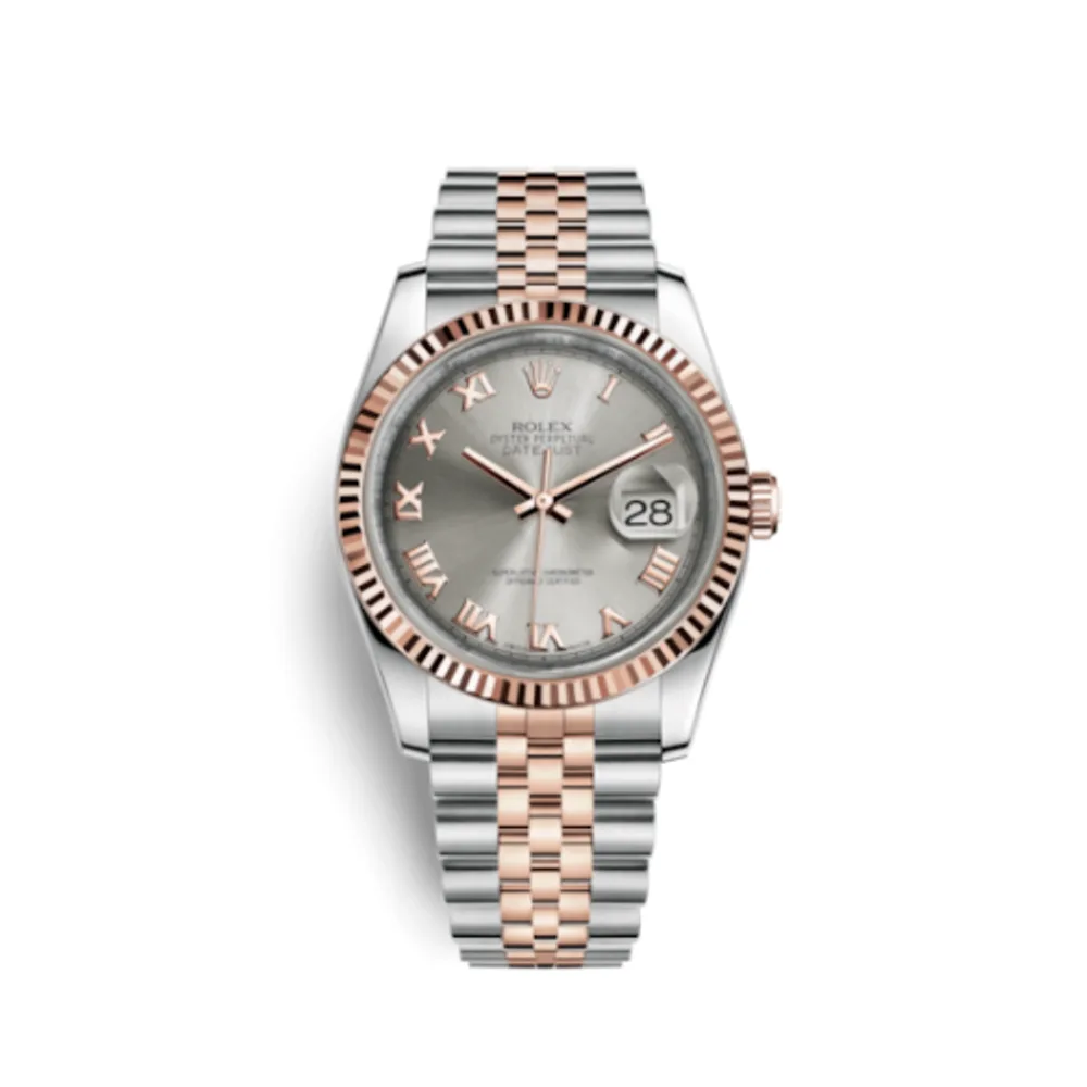 Rolex Datejust 36 Rolesor Everose Fluted / Jubilee / Pink Roman