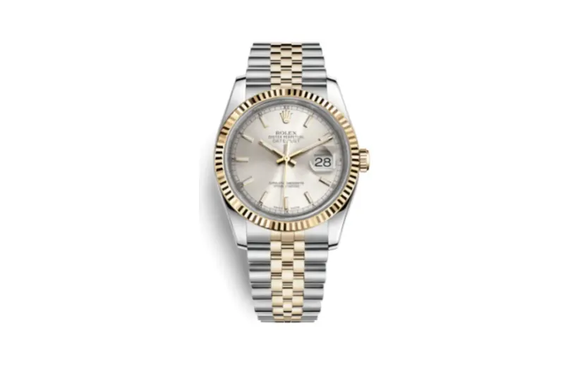 Rolex Datejust 36 Rolesor Yellow Fluted / Jubilee / Silver