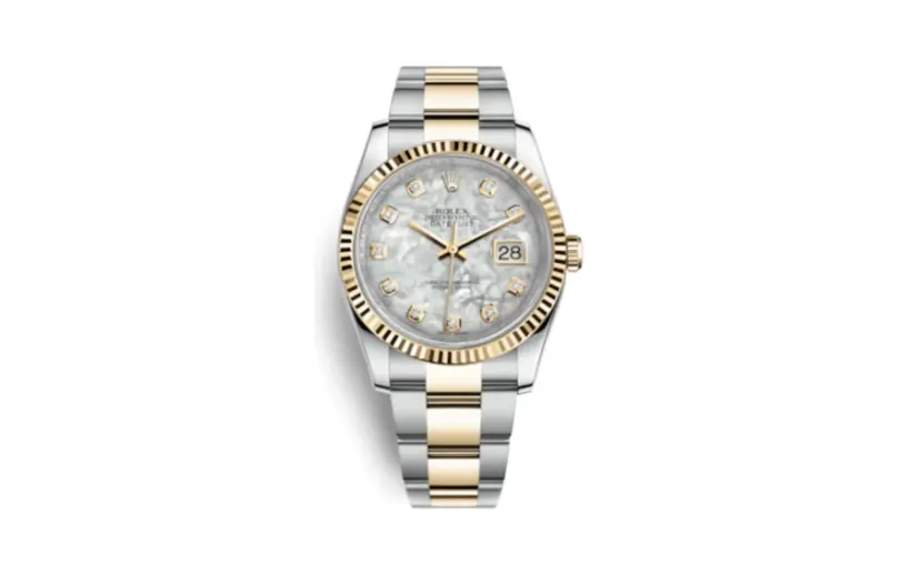 Rolex Datejust 36 Rolesor Yellow Fluted / Oyster / MOP