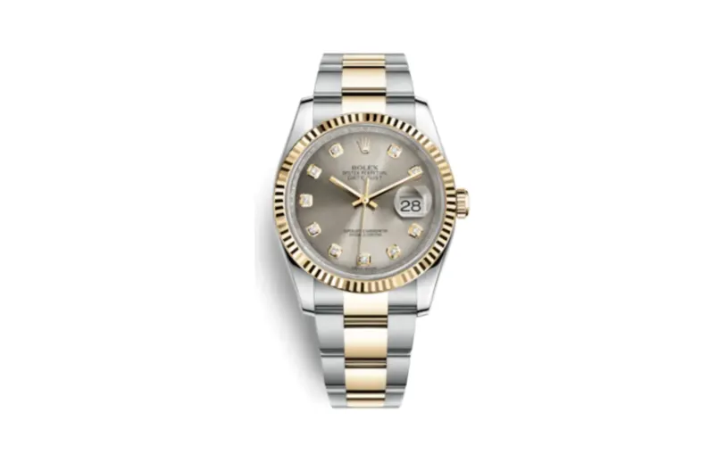 Rolex Datejust 36 Rolesor Yellow Fluted / Oyster / Steel Diamonds