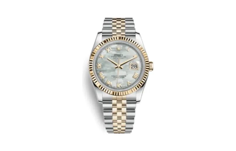 Rolex Datejust 36 Rolesor Yellow Fluted / Jubilee / MOP Roman