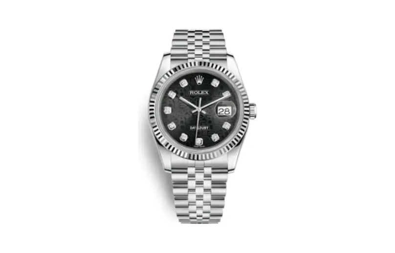 Rolex Datejust 36 Stainless Steel Fluted / Jubilee / Black Computer