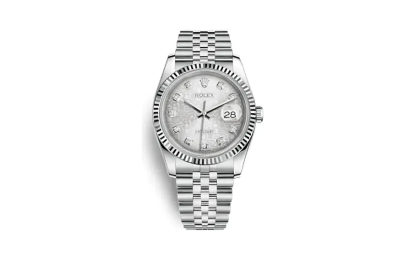 Rolex Datejust 36 Stainless Steel Fluted / Jubilee / Silver Computer