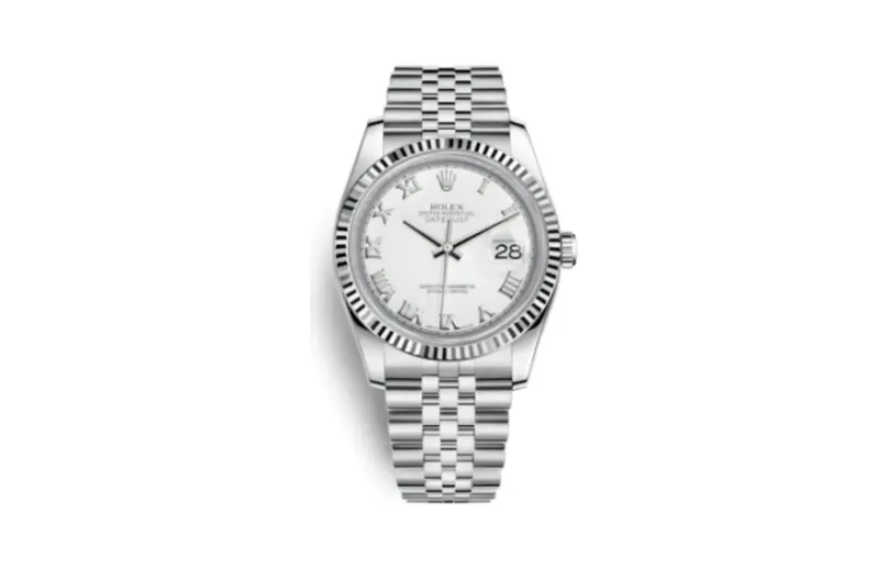 Rolex Datejust 36 Stainless Steel Fluted / Jubilee / White Roman