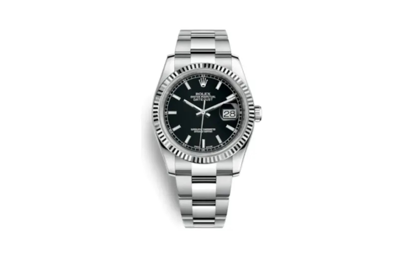 Rolex Datejust 36 Stainless Steel Fluted / Oyster / Black