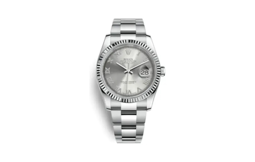 Rolex Datejust 36 Stainless Steel Fluted / Oyster / Rhodium Roman