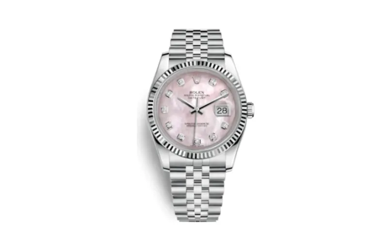 Rolex Datejust 36 Stainless Steel Fluted / Jubilee / Pink MOP