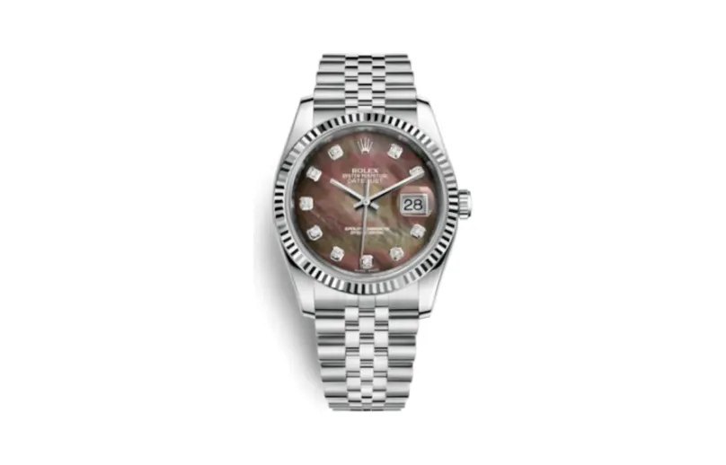 Rolex Datejust 36 Stainless Steel Fluted / Jubilee / Brown MOP