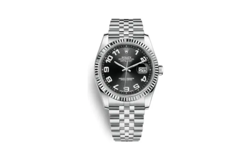 Rolex Datejust 36 Stainless Steel Fluted / Jubilee / Black Arabic