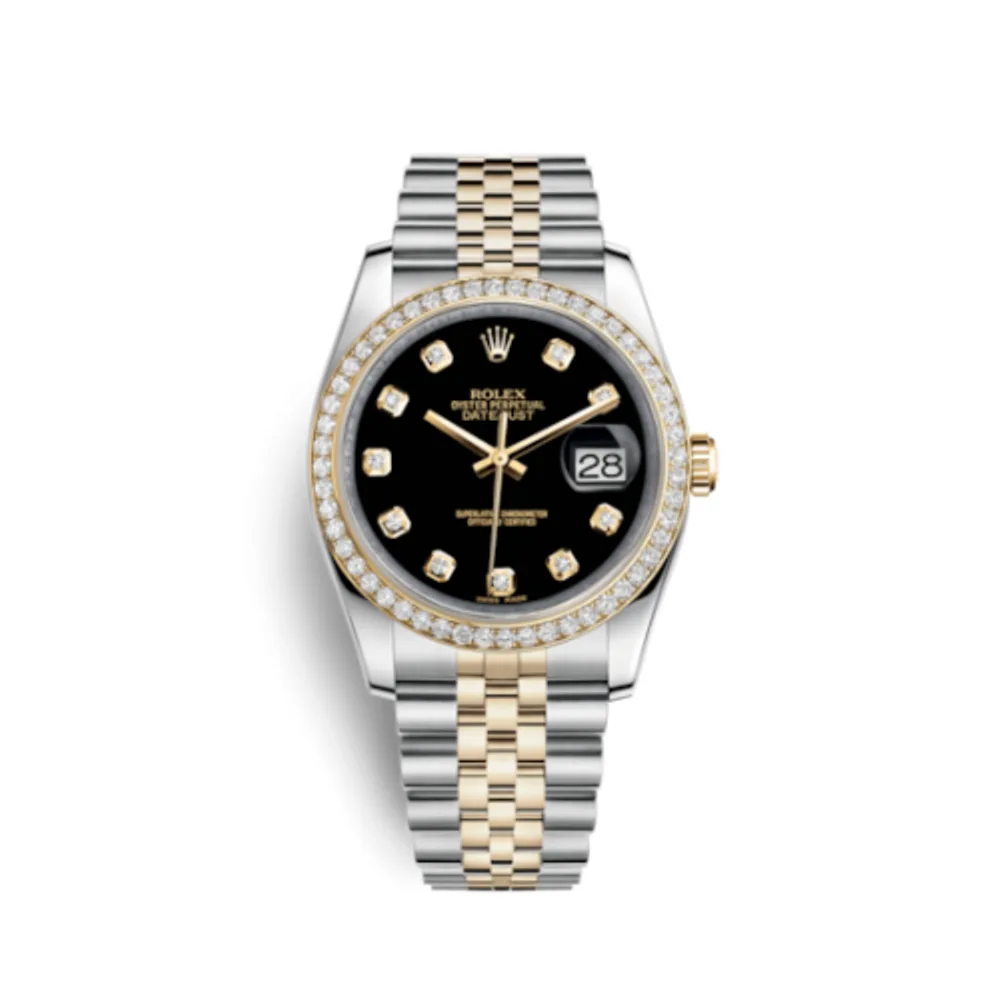 Rolex Datejust 36 Rolesor Yellow Diamond / Jubilee / Black Diamond
