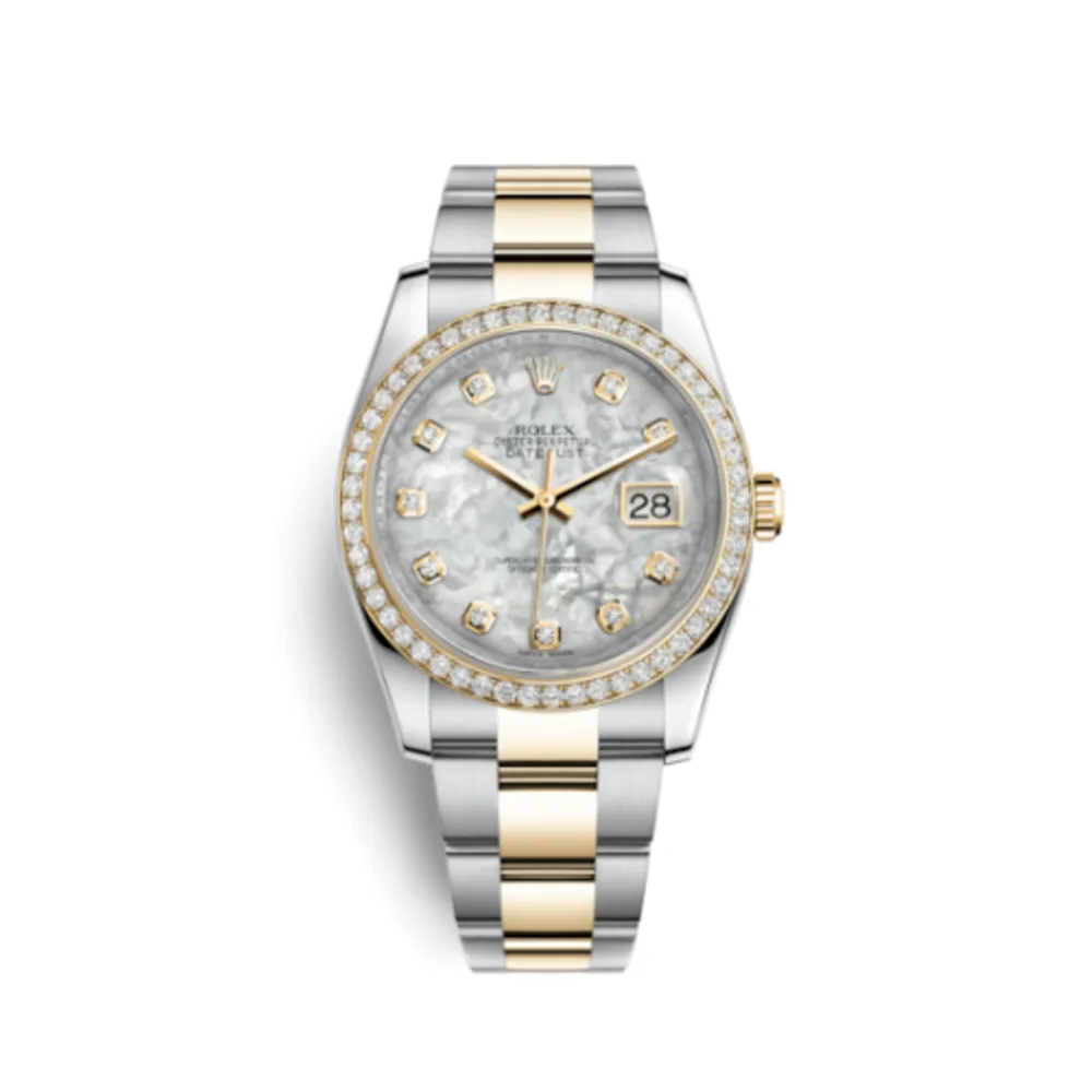 Rolex Datejust 36 Rolesor Yellow Diamond / Oyster / MOP