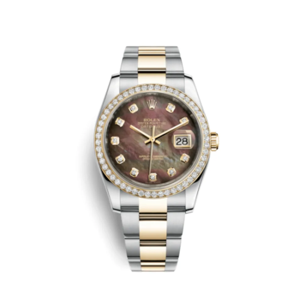 Rolex Datejust 36 Rolesor Yellow Diamond / Oyster / Black MOP
