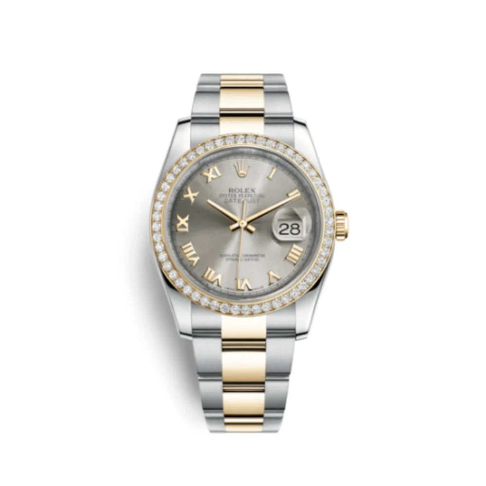 Rolex Datejust 36 Rolesor Yellow Diamond / Oyster / Steel Roman