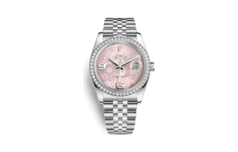 Rolex Datejust 36 Stainless Steel Diamond / Jubilee / Pink Floral