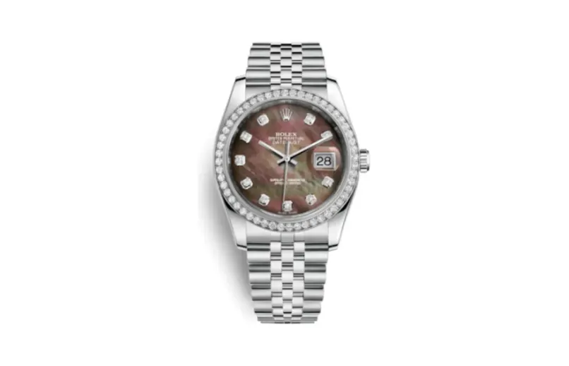 Rolex Datejust 36 Stainless Steel Diamond / Jubilee / Black MOP