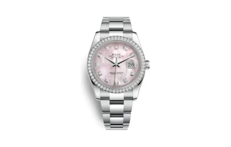 Rolex Datejust 36 Stainless Steel Diamond / Oyster / Pink MOP