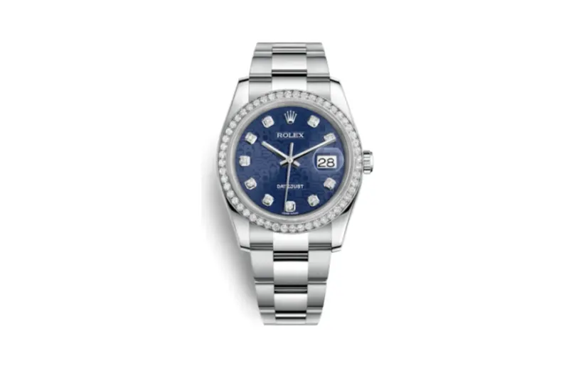 Rolex Datejust 36 Stainless Steel Diamond / Jubilee / Blue Computer