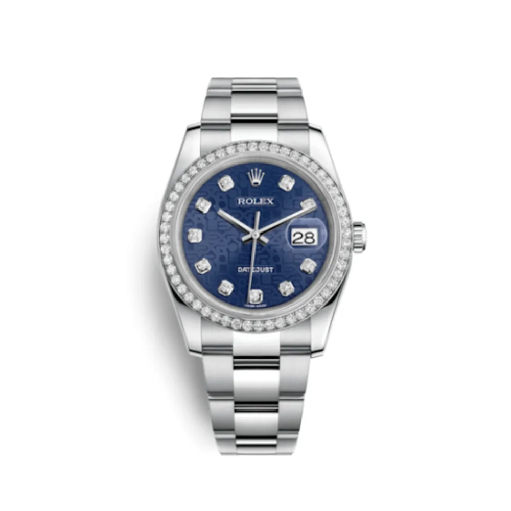 Rolex Datejust 36 Stainless Steel Diamond / Jubilee / Blue Computer