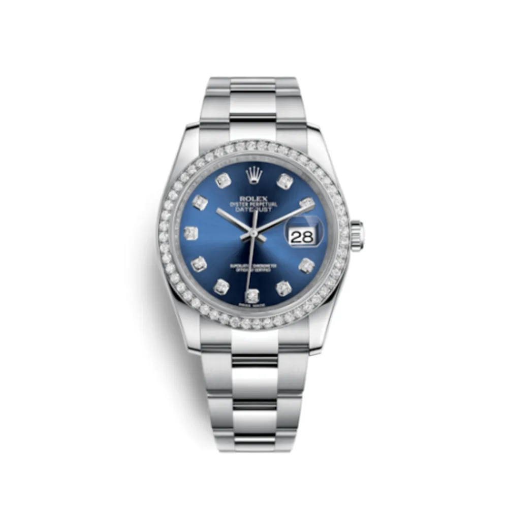 Rolex Datejust 36 Stainless Steel Diamond / Oyster / Blue Diamond